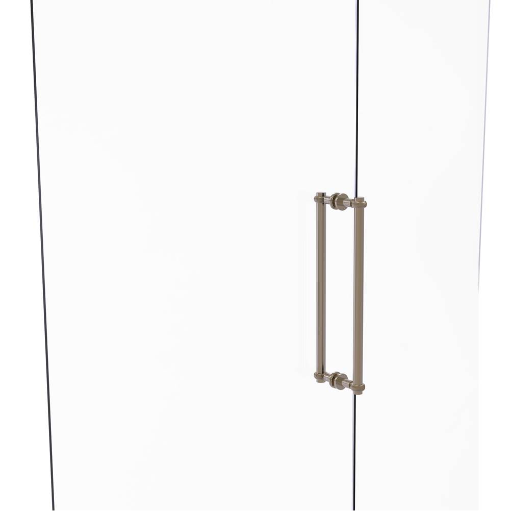 Allied Brass Contemporary 18 Inch Back to Back Shower Door Pull with Twisted Accent