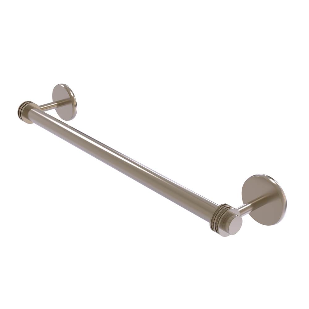 Allied Brass Satellite Orbit Two Collection 36 Inch Towel Bar with Dotted Detail
