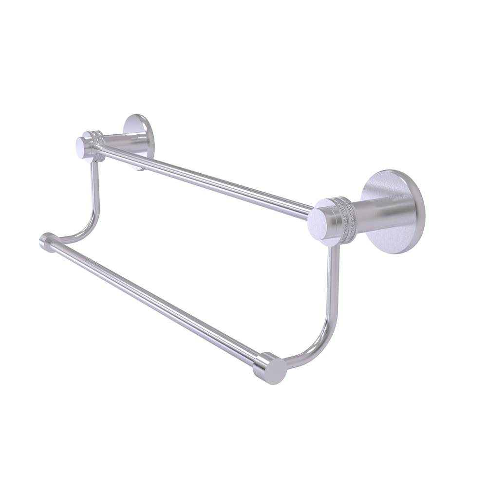 Allied Brass Mercury Collection 36 Inch Double Towel Bar with Dotted Accents
