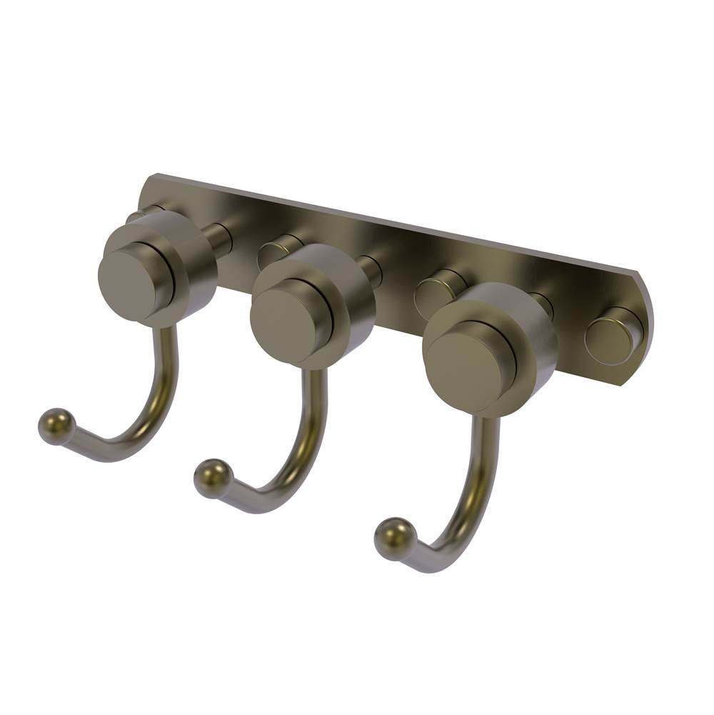 Allied Brass Mercury Collection 3 Position Multi Hook with Smooth Accent
