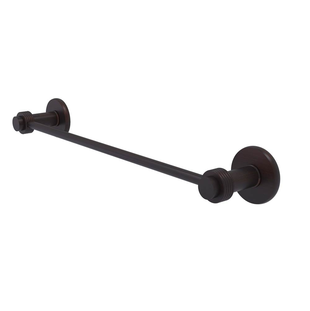 Allied Brass Mercury Collection 24 Inch Towel Bar with Groovy Accent