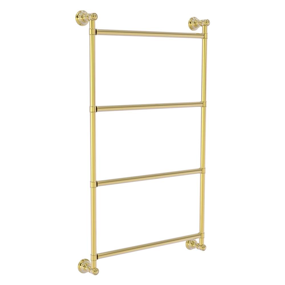 Allied Brass Carolina Collection 4 Tier 24 Inch Ladder Towel Bar - Unlacquered Brass