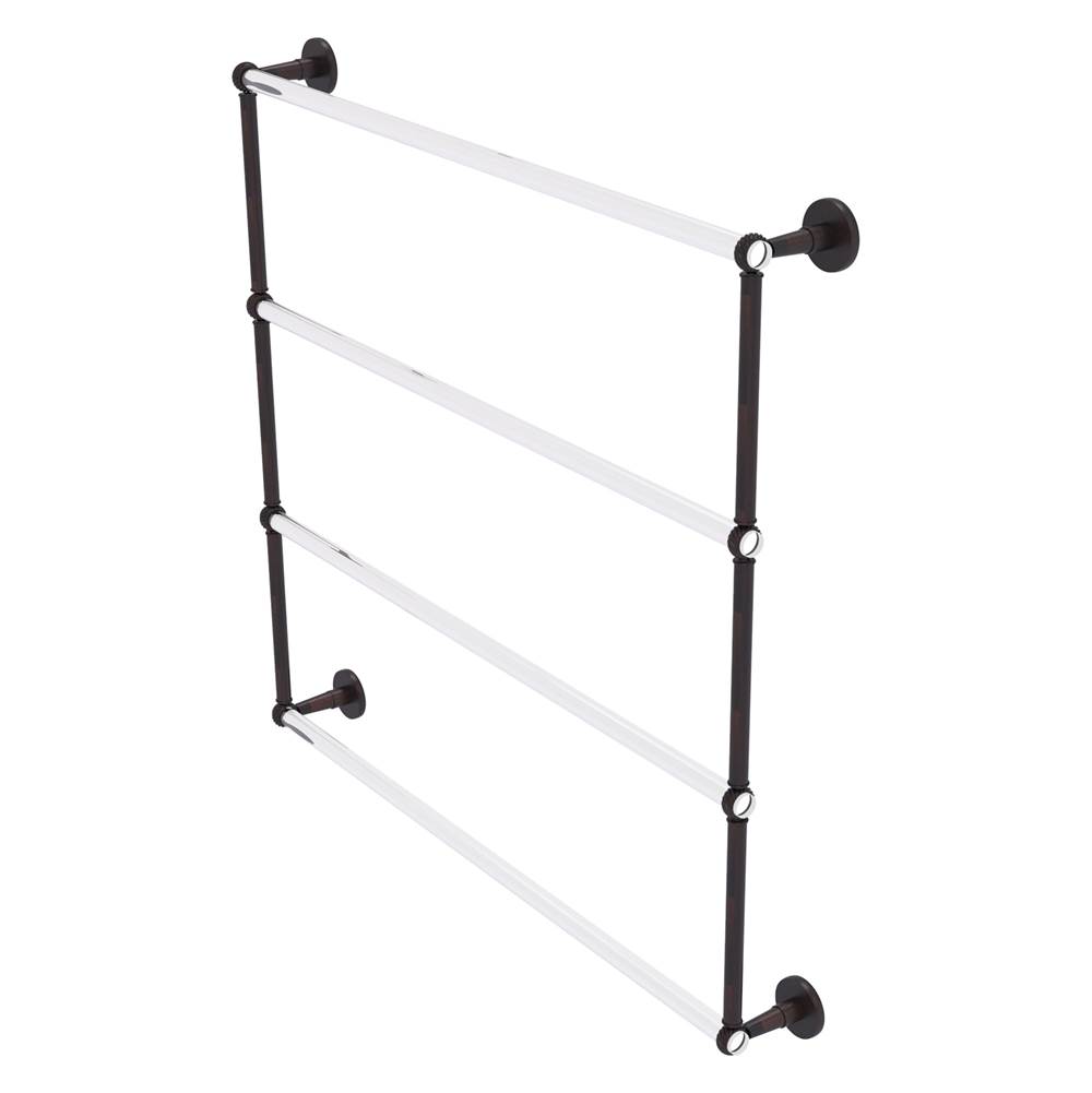 Allied Brass Clearview Collection 4 Tier 36 Inch Ladder Towel Bar with Twisted Accents - Venetian Bronze