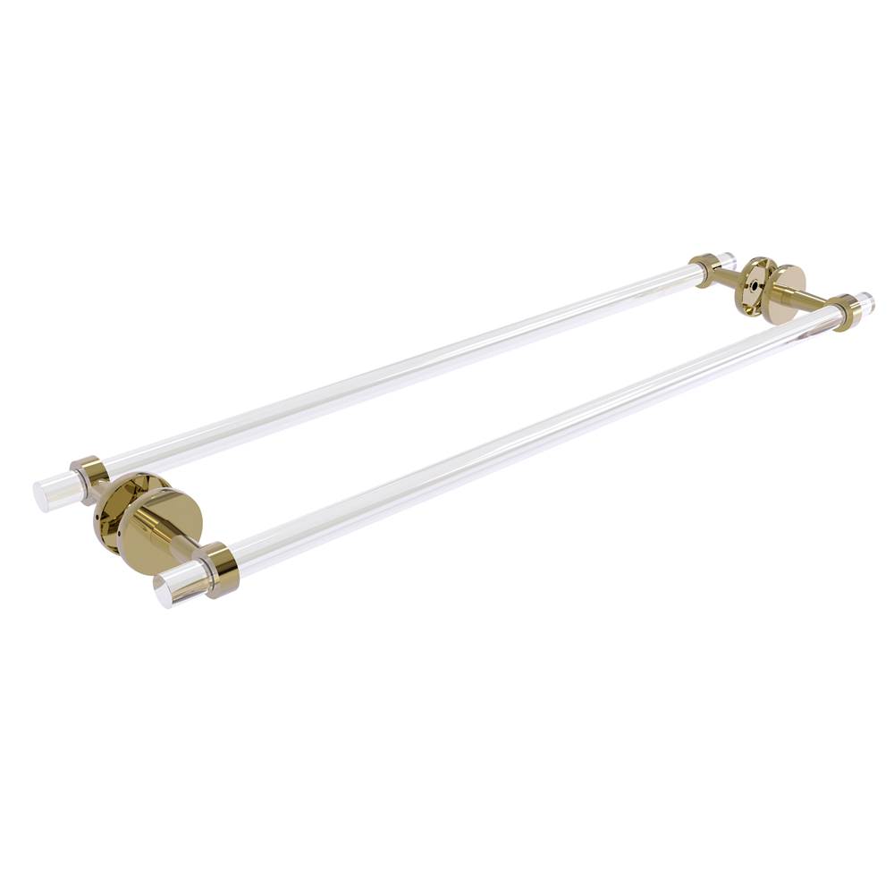 Allied Brass Clearview Collection 30 Inch Back to Back Shower Door Towel Bar
