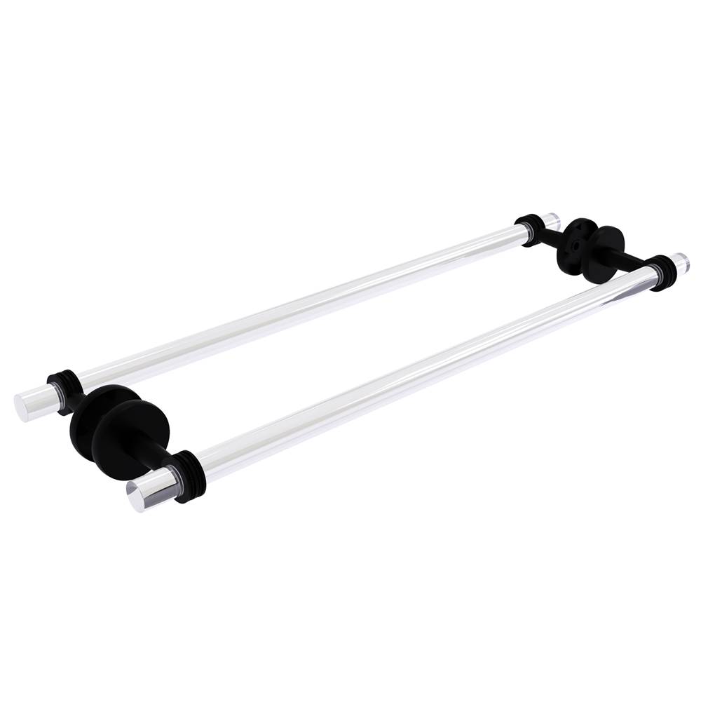 Allied Brass Clearview Collection 24 Inch Back to Back Shower Door Towel Bar with Dotted Accents