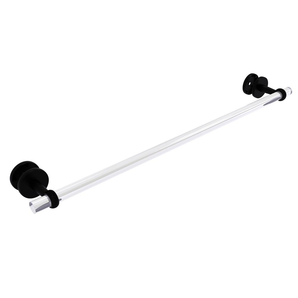 Allied Brass Clearview Collection 30 Inch Shower Door Towel Bar with Twisted Accents