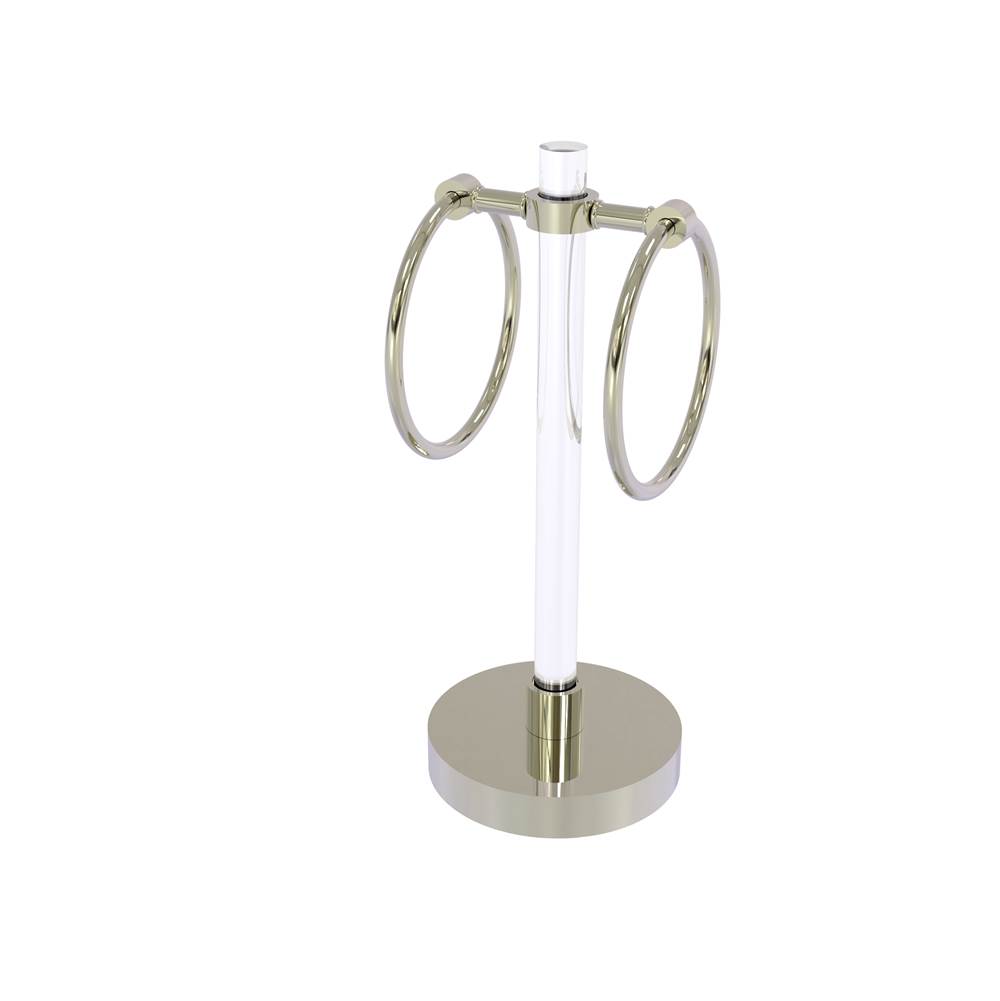 Allied Brass Clearview Collection Vanity Top Guest Towel Ring