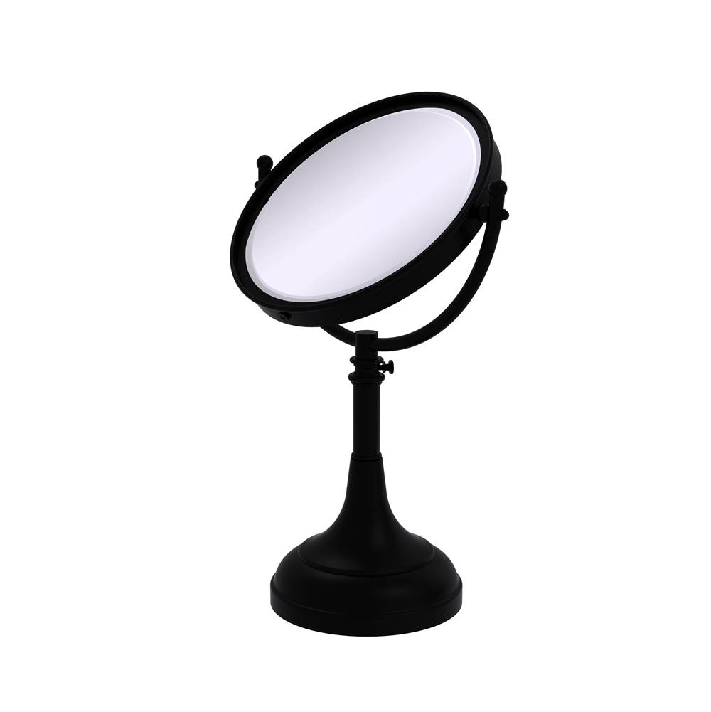 Allied Brass Height Adjustable 8 Inch Vanity Top Make-Up Mirror 5X Magnification