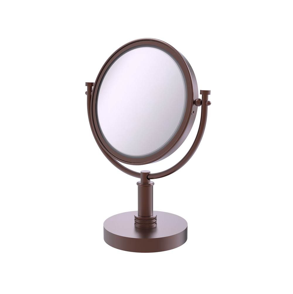 Allied Brass 8 Inch Vanity Top Make-Up Mirror 5X Magnification