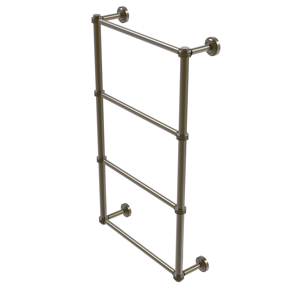 Allied Brass Dottingham Collection 4 Tier 36 Inch Ladder Towel Bar with Dotted Detail