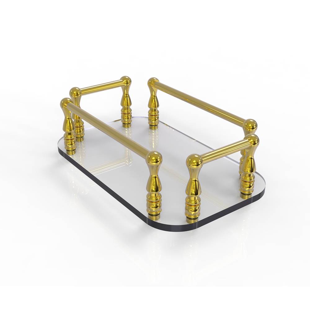Allied Brass Vanity Top Glass Guest Towel Tray