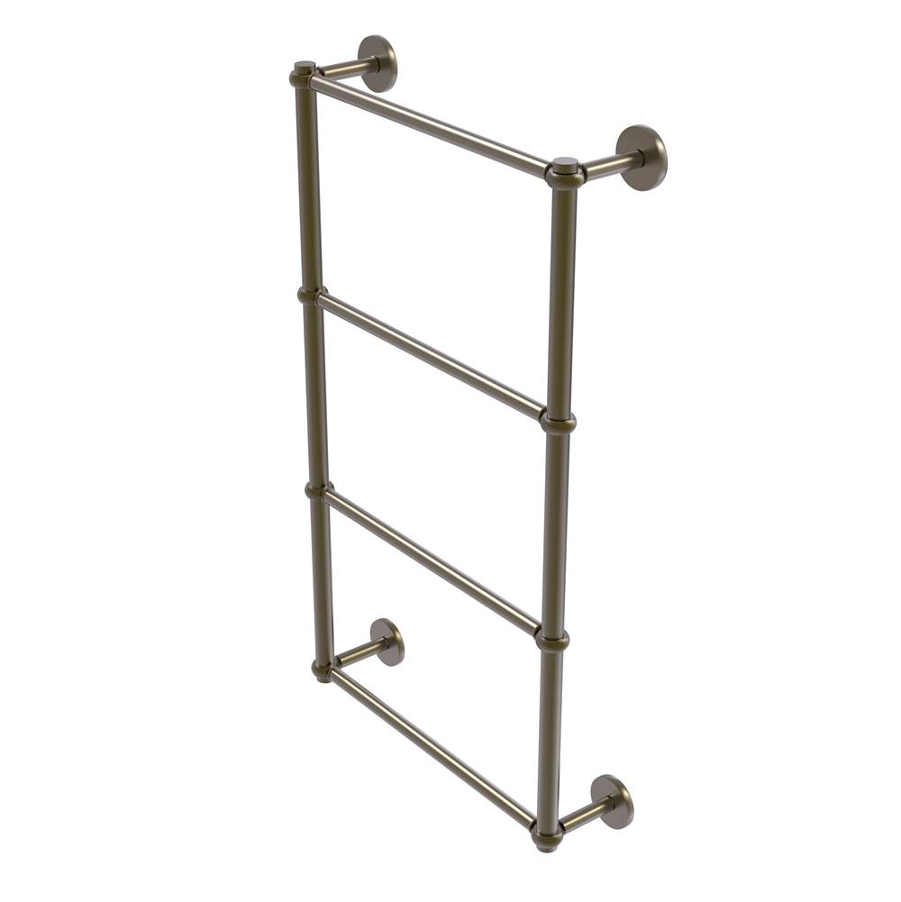 Allied Brass Prestige Skyline Collection 4 Tier 36 Inch Ladder Towel Bar with Twisted Detail