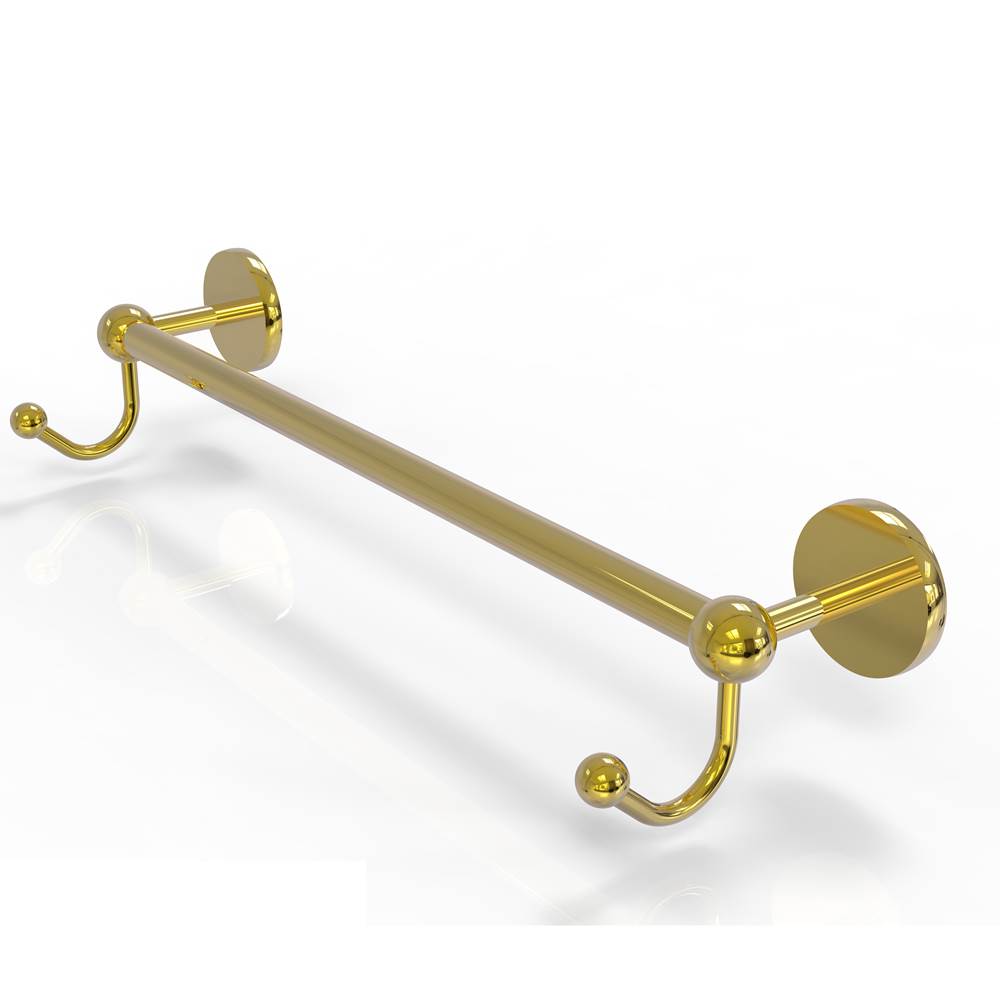 Allied Brass Prestige Skyline Collection 18 Inch Towel Bar with Integrated Hooks