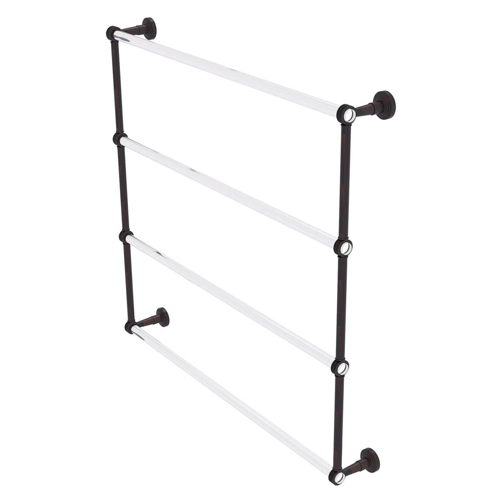 Allied Brass Pacific Beach Collection 4 Tier 36 Inch Ladder Towel Bar with Dotted Accents - Venetian Bronze