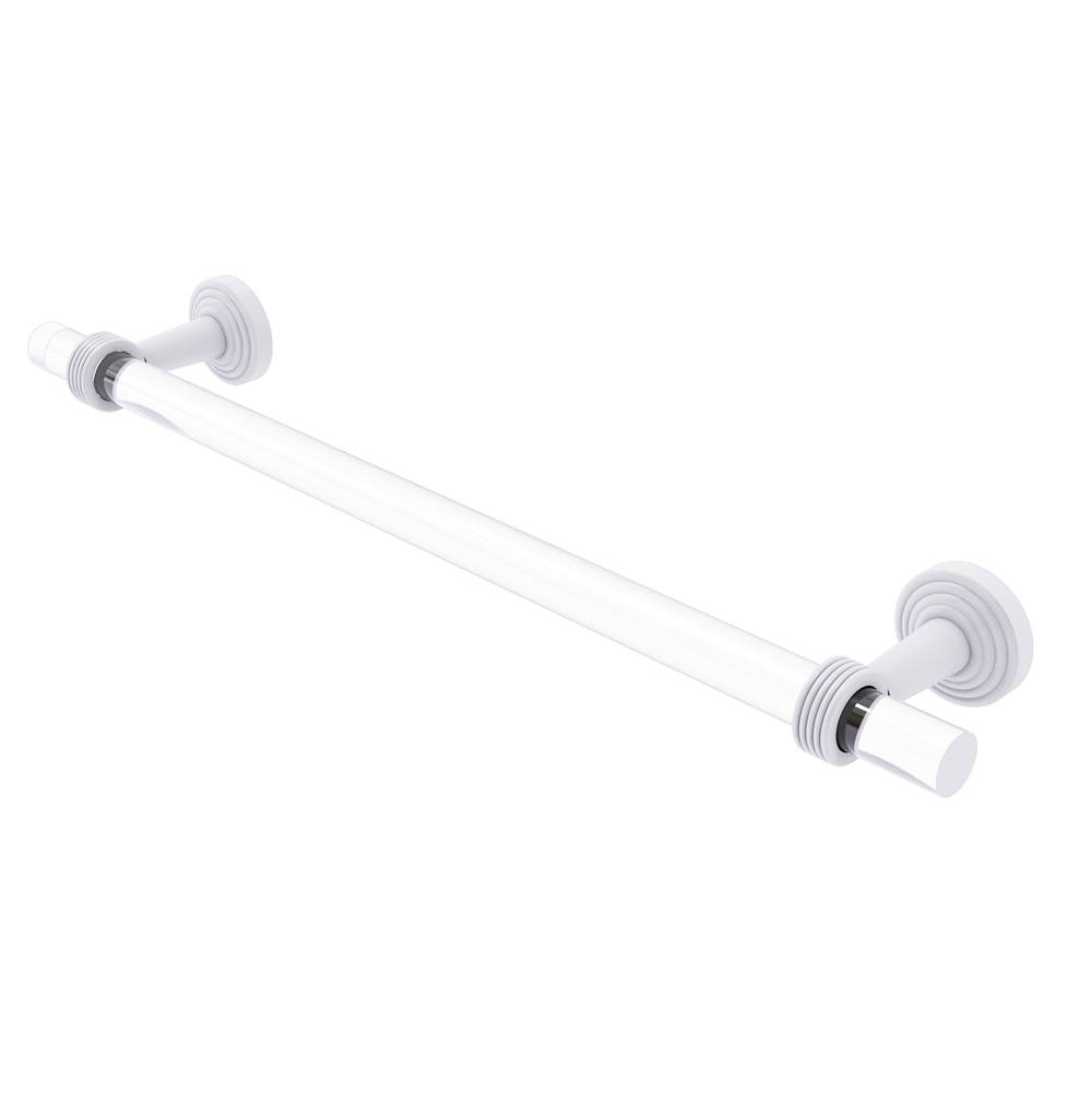 Allied Brass Pacific Beach Collection 36 Inch Towel Bar with Groovy Accents