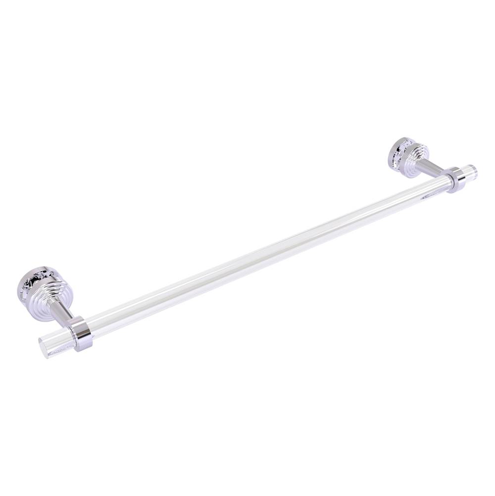Allied Brass Pacific Beach Collection 24 Inch Shower Door Towel Bar - Polished Chrome