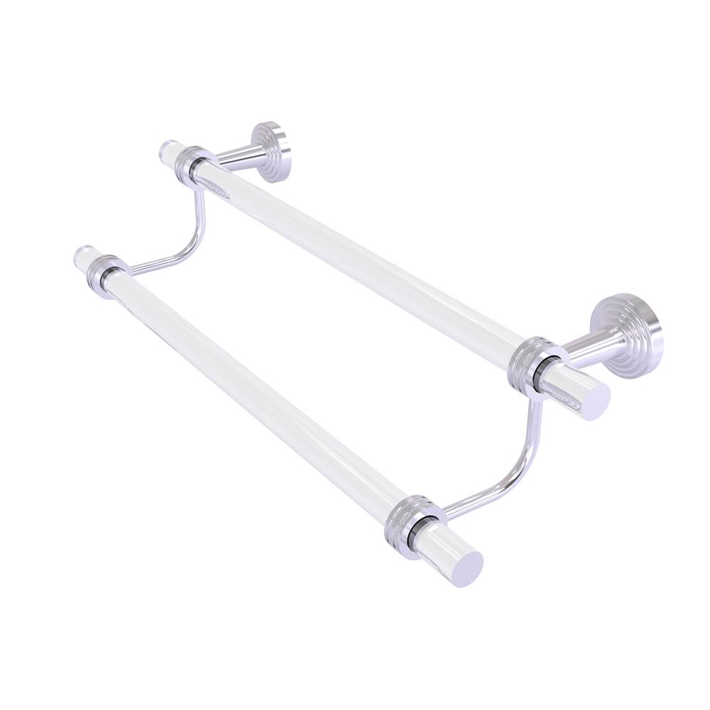 Allied Brass Pacific Beach Collection 24 Inch Double Towel Bar with Dotted Accents