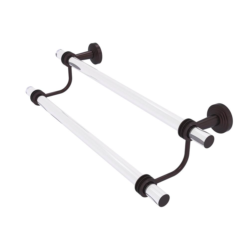 Allied Brass Pacific Beach Collection 30 Inch Double Towel Bar with Dotted Accents