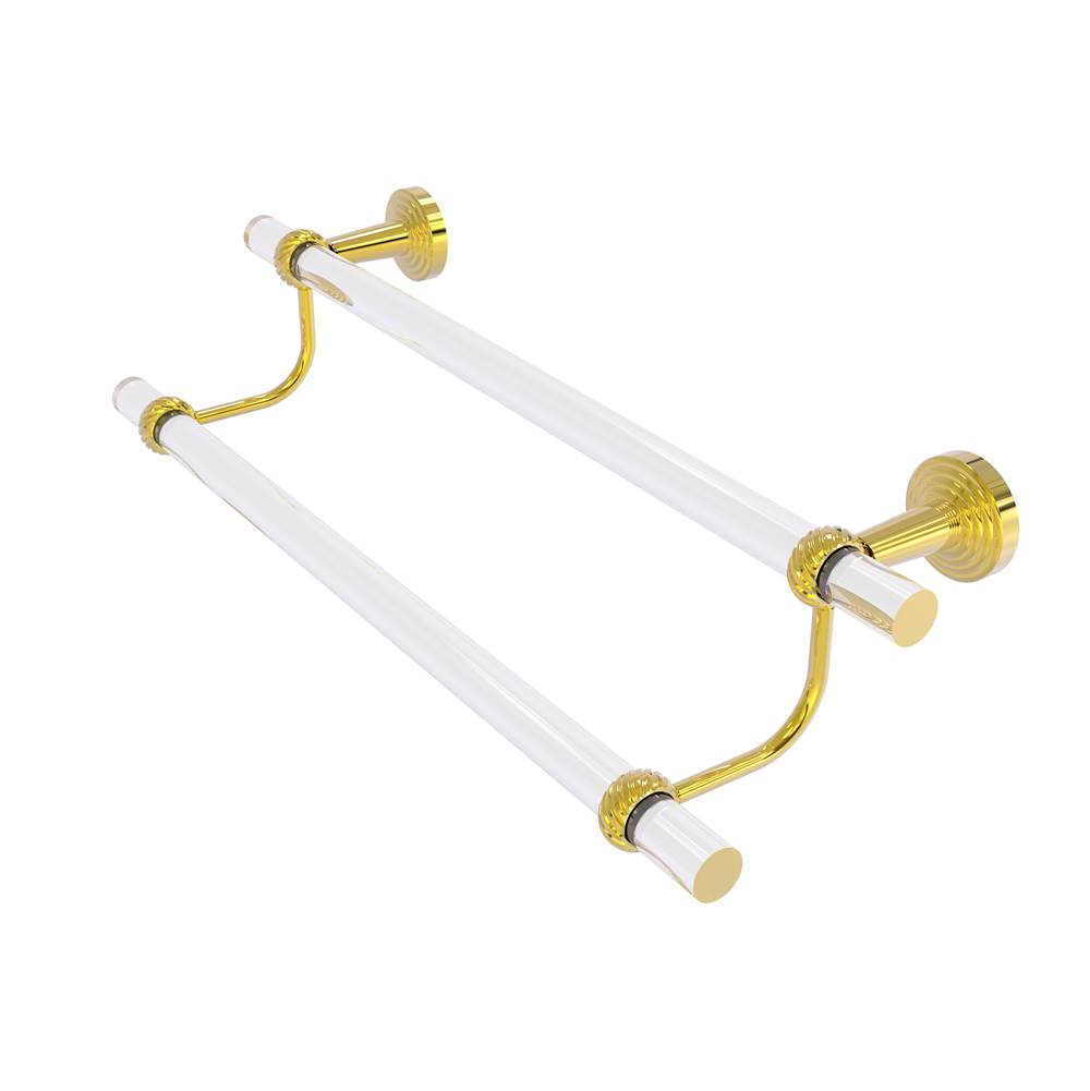Allied Brass Pacific Beach Collection 30 Inch Double Towel Bar with Twisted Accents