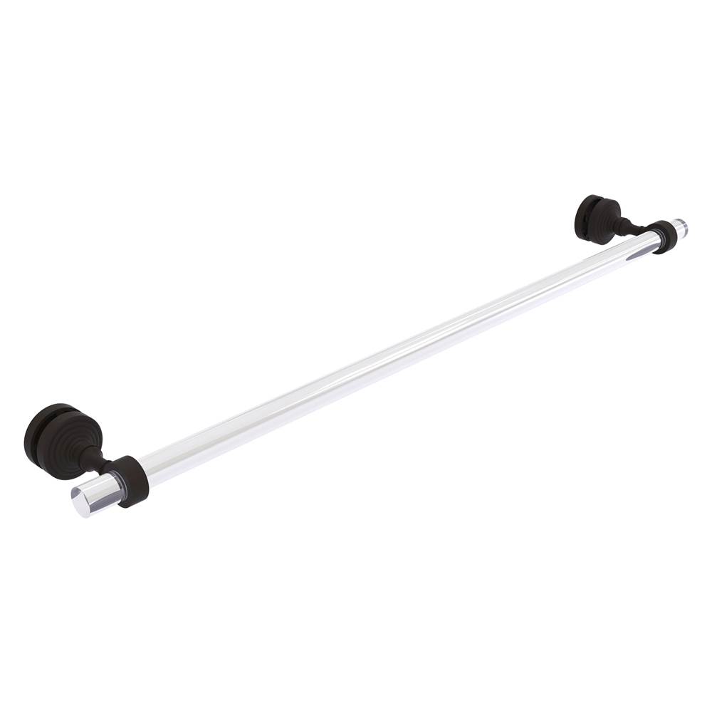 Allied Brass Pacific Grove Collection 30 Inch Shower Door Towel Bar - Oil Rubbed Bronze