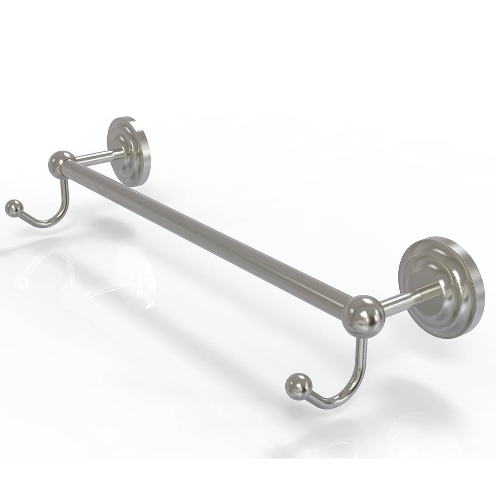 Allied Brass Prestige Que New Collection 18 Inch Towel Bar with Integrated Hooks