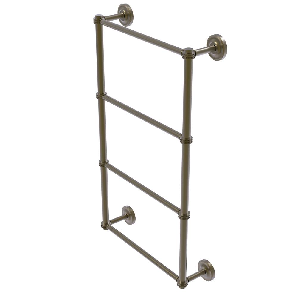 Allied Brass Prestige Regal Collection 4 Tier 36 Inch Ladder Towel Bar with Dotted Detail