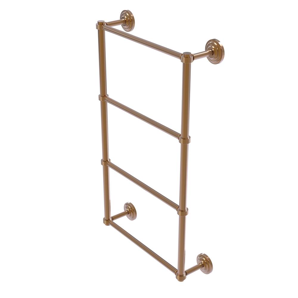 Allied Brass Que New Collection 4 Tier 30 Inch Ladder Towel Bar with Groovy Detail