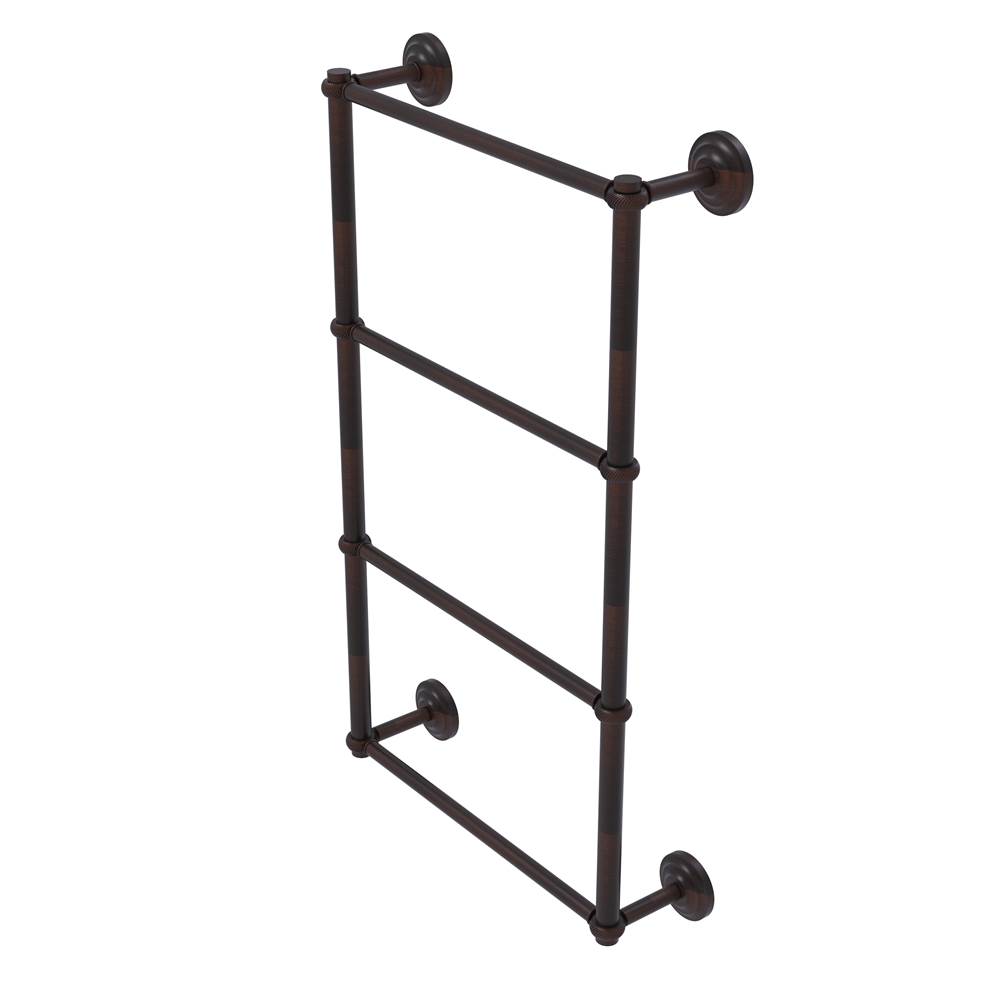 Allied Brass Que New Collection 4 Tier 30 Inch Ladder Towel Bar with Twisted Detail