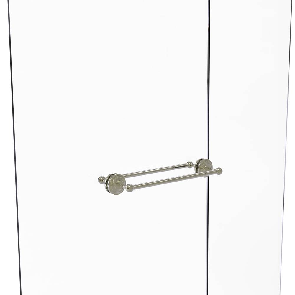 Allied Brass Que New Collection 18 Inch Back to Back Shower Door Towel Bar