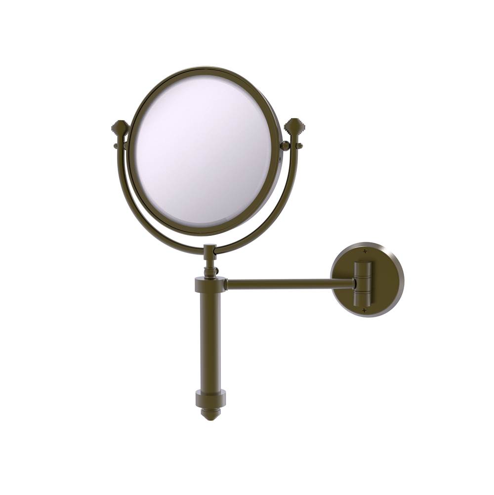 Allied Brass Southbeach Collection Wall Mounted Make-Up Mirror 8 Inch Diameter with 3X Magnification