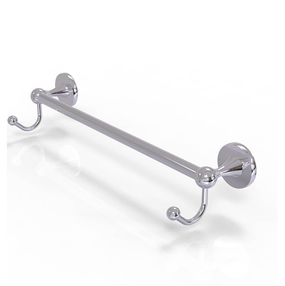 Allied Brass Shadwell Collection 18 Inch Towel Bar with Integrated Hooks