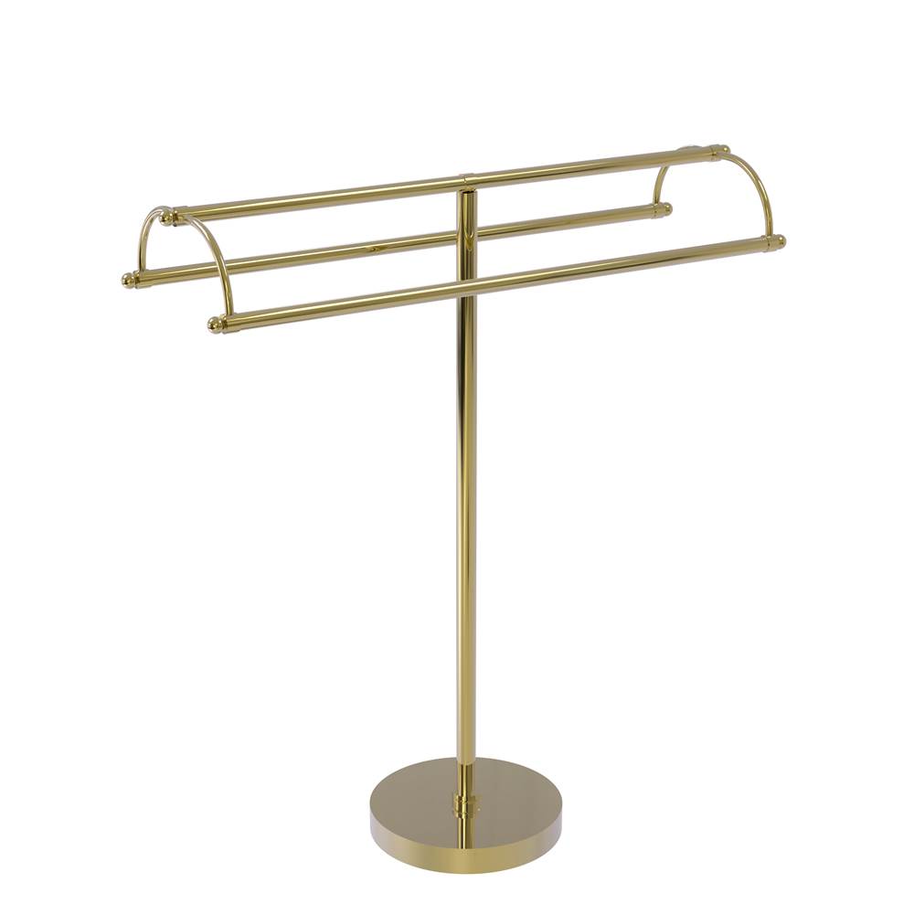 Allied Brass Free Standing Double Arm Towel Holder