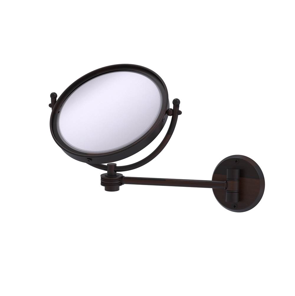 Allied Brass 8 Inch Wall Mounted Make-Up Mirror 4X Magnification