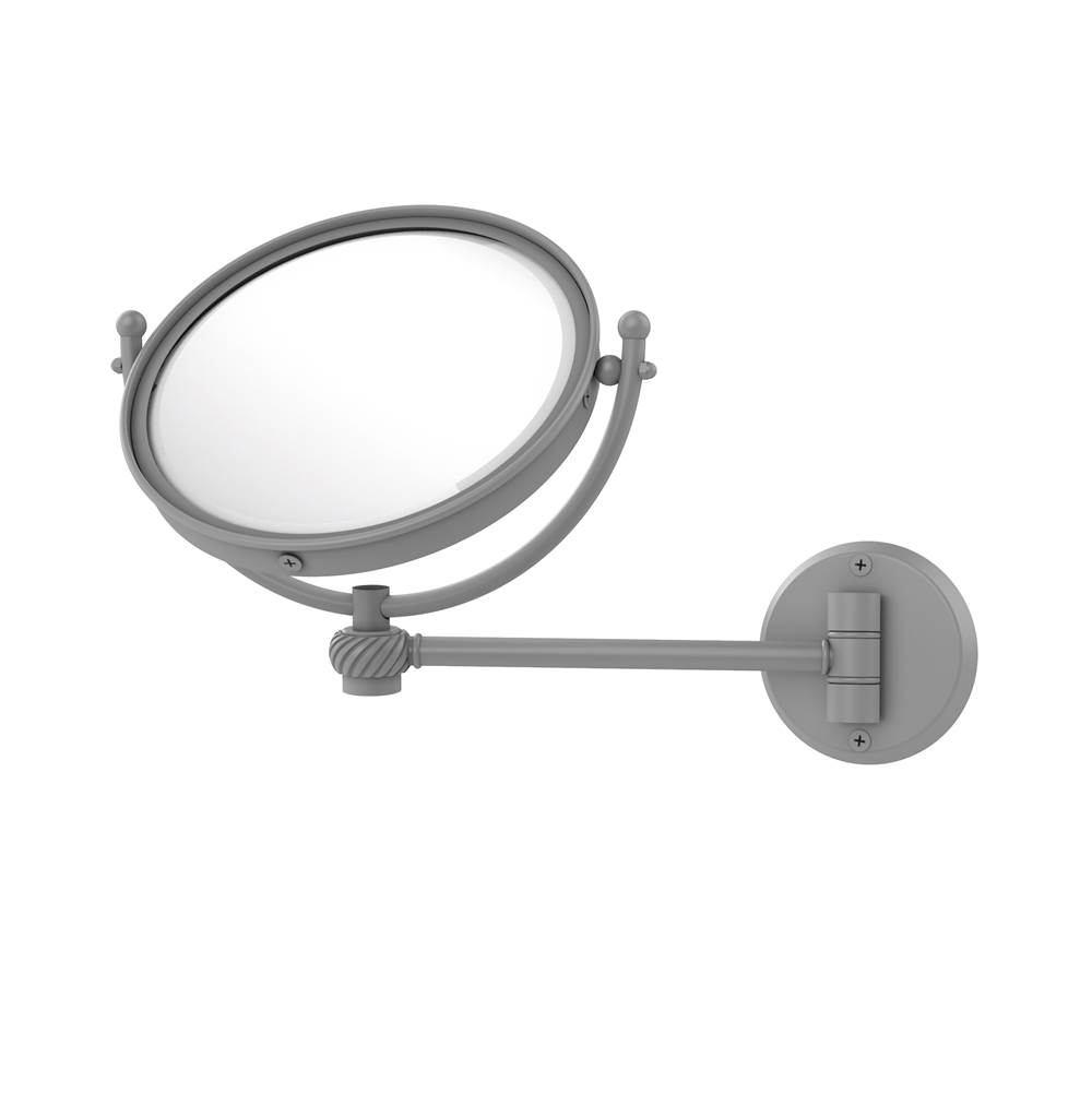 Allied Brass 8 Inch Wall Mounted Make-Up Mirror 5X Magnification