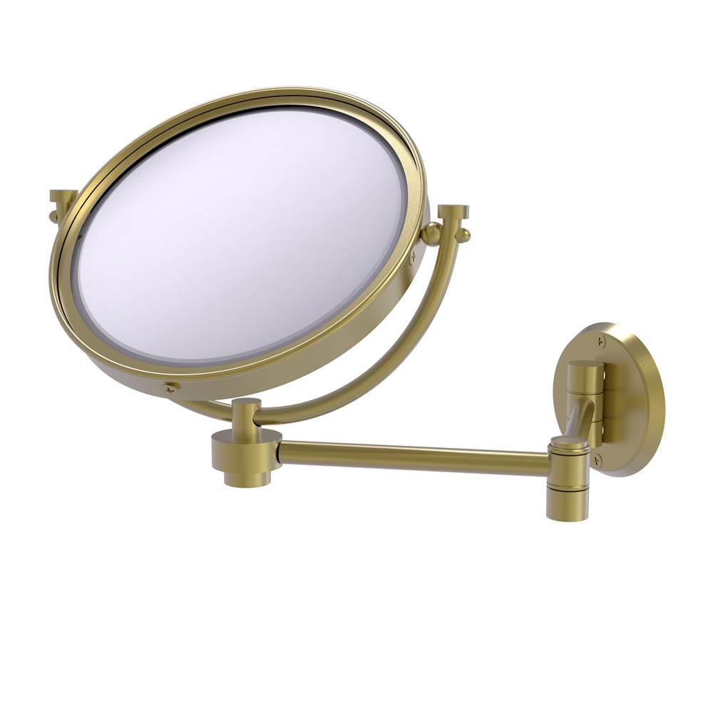 Allied Brass 8 Inch Wall Mounted Extending Make-Up Mirror 3X Magnification
