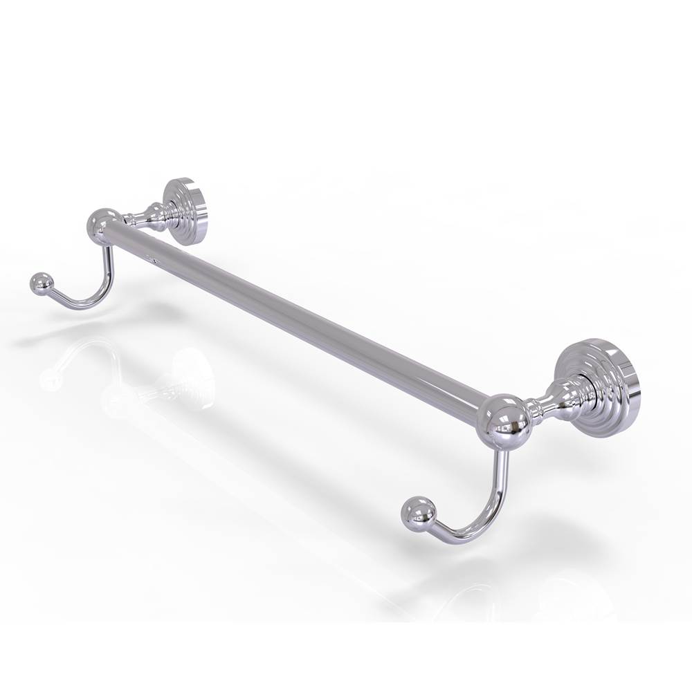Allied Brass Waverly Place Collection 30 Inch Towel Bar with Integrated Hooks