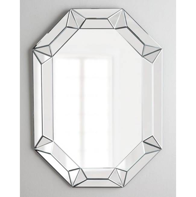 Afina Corporation 28X42 Modern Luxe Decortive Mirror Octagonal Contemporary