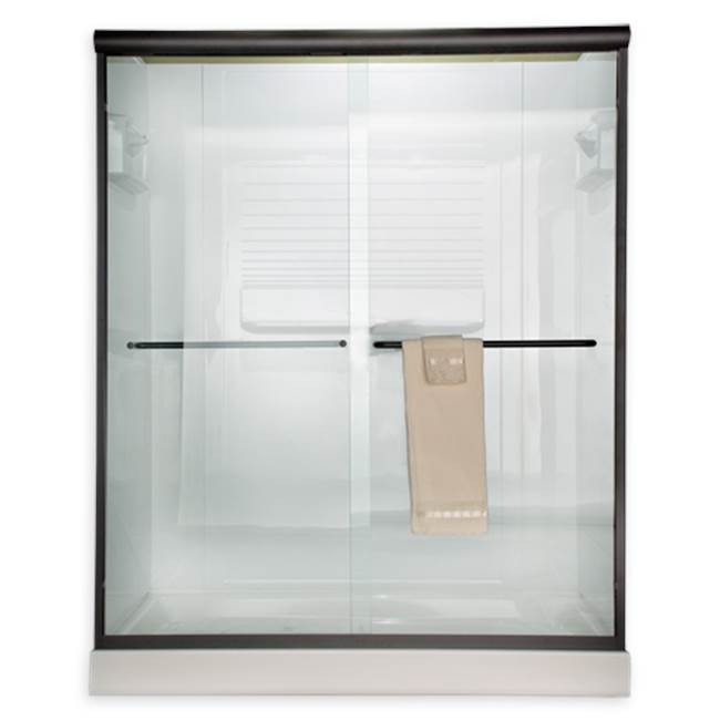 American Standard Euro 70-Inch Height Semi-Frameless Sliding Shower Door