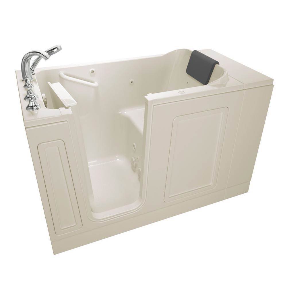 American Standard Acrylic Luxury Series 30 x 51 -Inch Walk-in Tub With Whirlpool System - Left-Hand Drain With Faucet