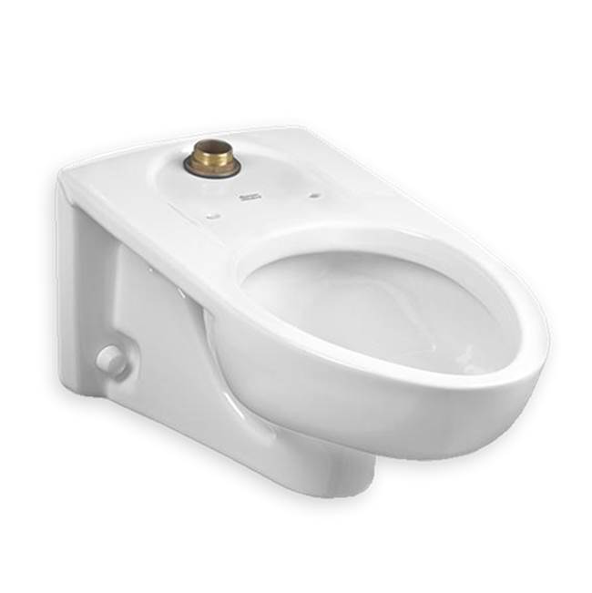American Standard Afwall® Millennium® 1.1 - 1.6 gpf (4.2 - 6.0 Lpf) Top Spud Elongated Wall-Hung EverClean® Bowl With Bedpan Lugs