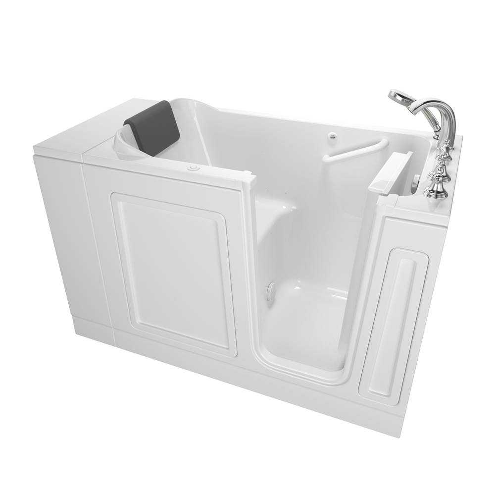American Standard Acrylic Luxury Series 28 x 48-Inch Walk-in Tub With Air Spa System - Right-Hand Drain With Faucet