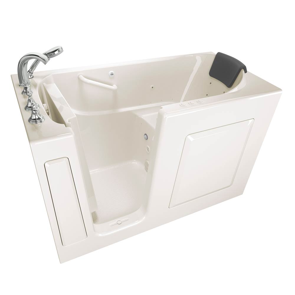 American Standard Gelcoat Premium Series 30 x 60 -Inch Walk-in Tub With Combination Air Spa and Whirlpool Systems - Left-Hand Drain With Faucet