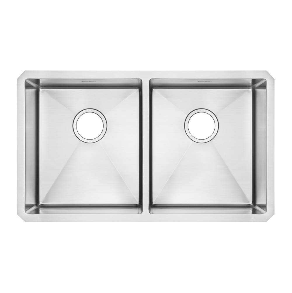 American Standard Pekoe® 29 x 18-Inch Stainless Steel Undermount Double Bowl Kitchen Sink