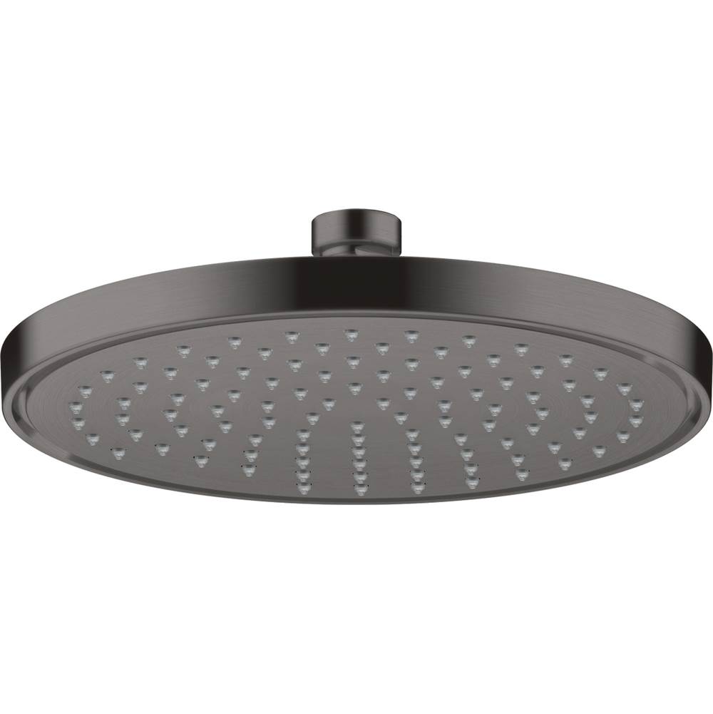 Axor Conscious Showers Showerhead 220 1-Jet, 1.5 GPM in Brushed Black Chrome