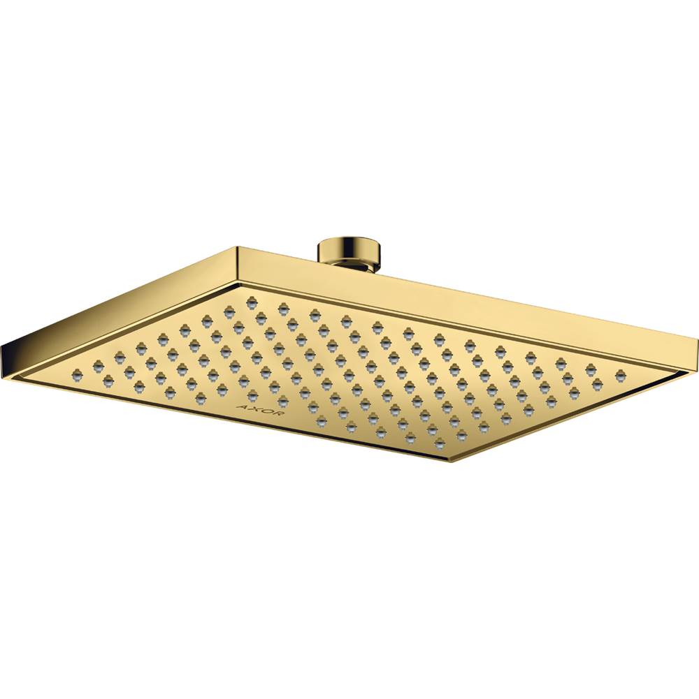 Axor Conscious Showers Showerhead Square 245/185 1-Jet, 1.75 GPM in Polished Gold Optic
