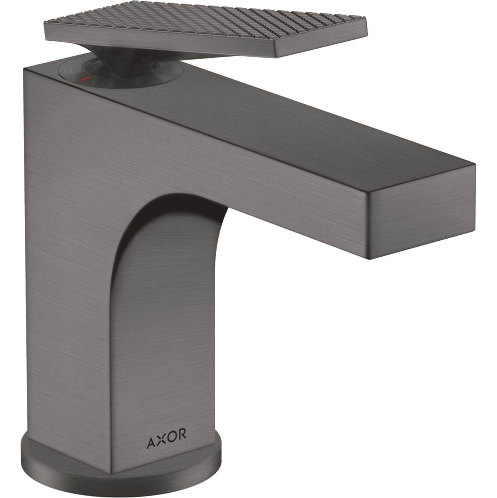 Axor Citterio Single-Hole Faucet 90 with Pop-Up Drain- Rhombic Cut, 1.2 GPM in Brushed Black Chrome