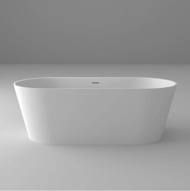 Blu Bathworks coco•1 blu•stone™ freestanding oval tub; 67''L x 31 1/2''W x 21 3/4''H; Slate Matte