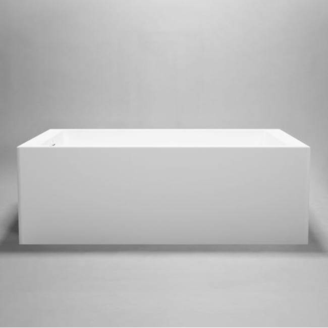 Blu Bathworks Box•1 freestanding/alcove acrylic bathtub; 60''L x 32''W x 21''H; White Gloss