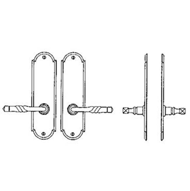 Bouvet Entry Tubular or Mortise set - Single cylinder mortise lock set for 1 3/4''