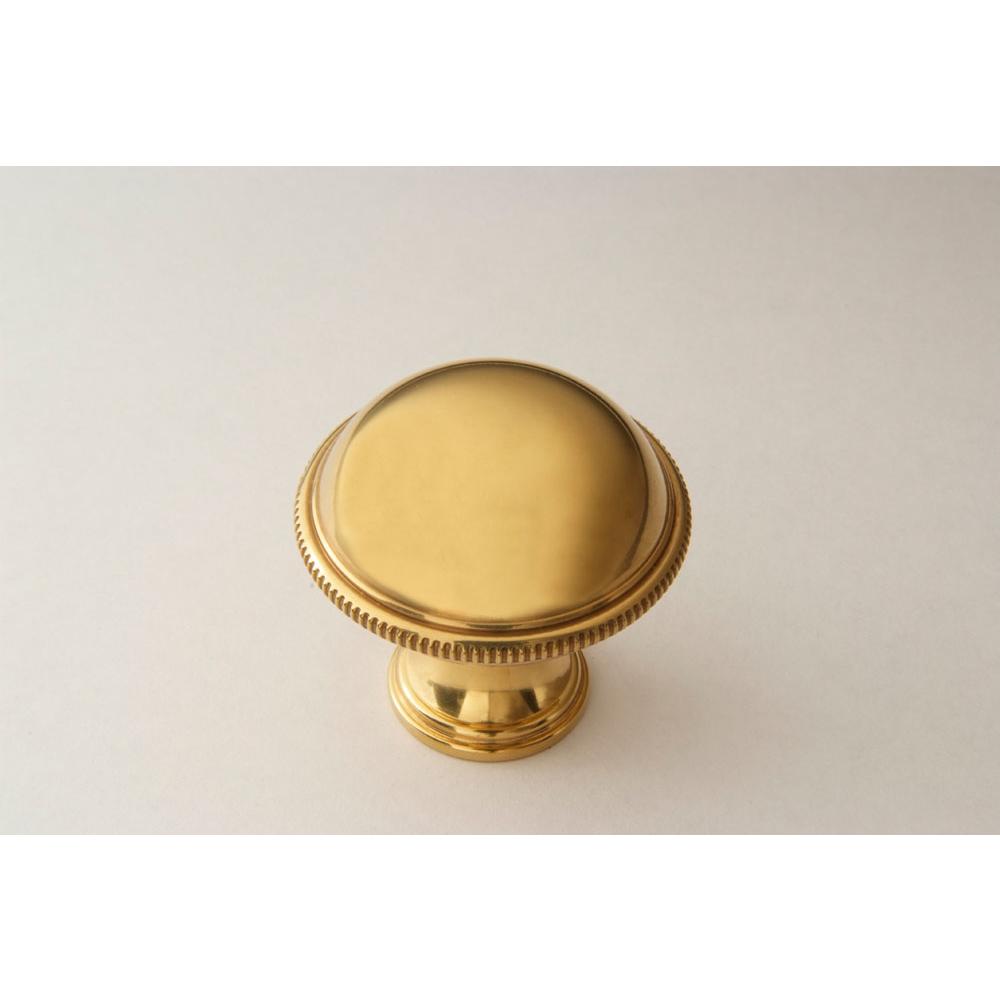 Classic Brass Knob (Coin) - 1-1/2''